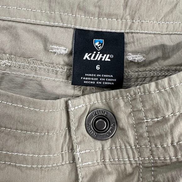 Kuhl Resistor Air Roll-Up Short Adjustable Cargo Crop Pant/Bermuda Tan Size 6 - Picture 6 of 12